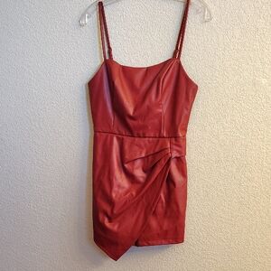 NEW Blue Blush Elegant Red Women's Romper Dress HGRD